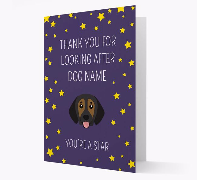 Personalised 'You're A Star' Thank You Card